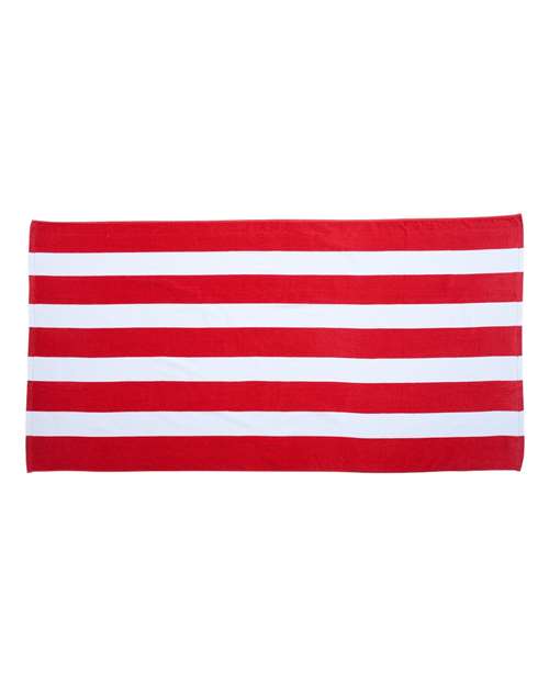 Carmel Towel Company Cabana Stripe Velour Beach Towel C3060S