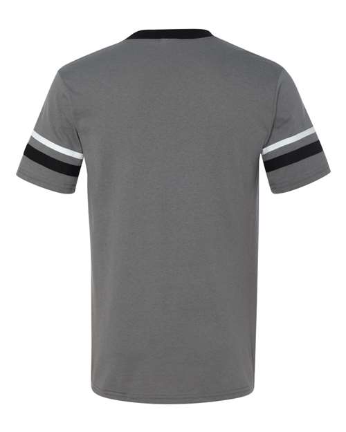 Augusta Sportswear V-Neck Jersey with Striped Sleeves 360