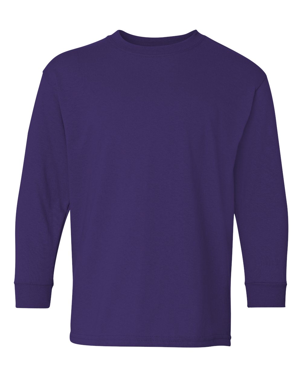 Gildan 5400B - Youth Heavy Cotton™ Long Sleeve T-Shirt - Purple