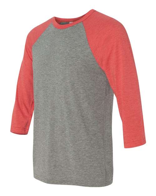BELLA + CANVAS Unisex Three-Quarter Sleeve Baseball Tee 3200