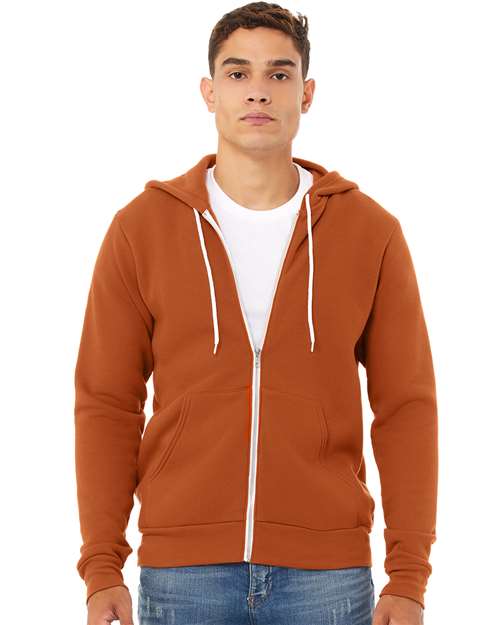 BELLA + CANVAS Unisex Sponge Fleece Full-Zip Hoodie Sweatshirt 3739