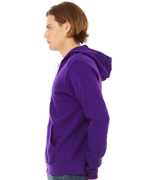 BELLA + CANVAS Unisex Sponge Fleece Full-Zip Hoodie Sweatshirt 3739