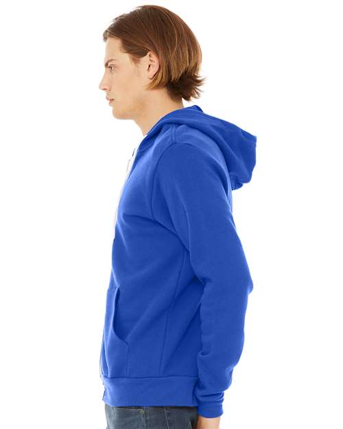 BELLA + CANVAS Unisex Sponge Fleece Full-Zip Hoodie Sweatshirt 3739