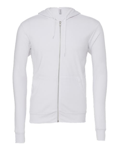 BELLA + CANVAS Unisex Sponge Fleece Full-Zip Hoodie Sweatshirt 3739