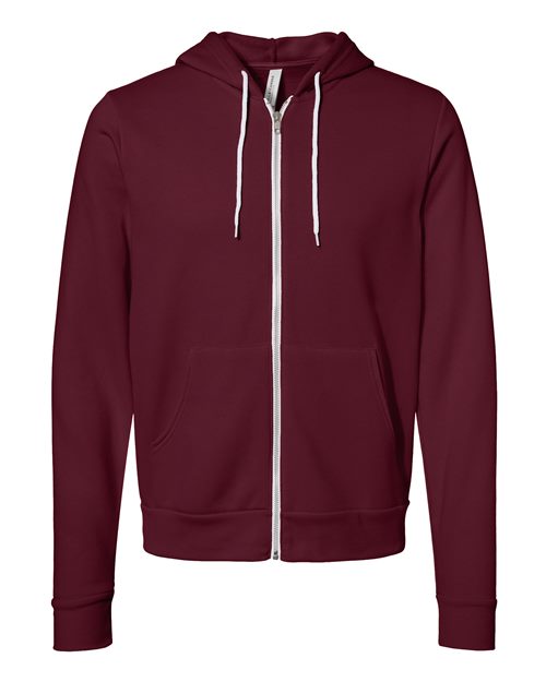 BELLA + CANVAS Unisex Sponge Fleece Full-Zip Hoodie Sweatshirt 3739