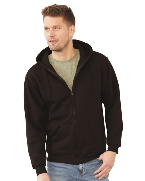 Bayside Unisex USA-Made Full-Zip Hooded Sweatshirt 900