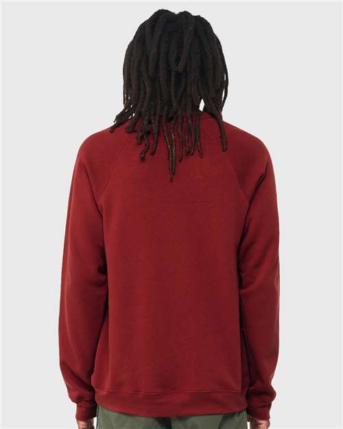 BELLA + CANVAS Unisex Sponge Fleece Raglan Crewneck Sweatshirt 3901