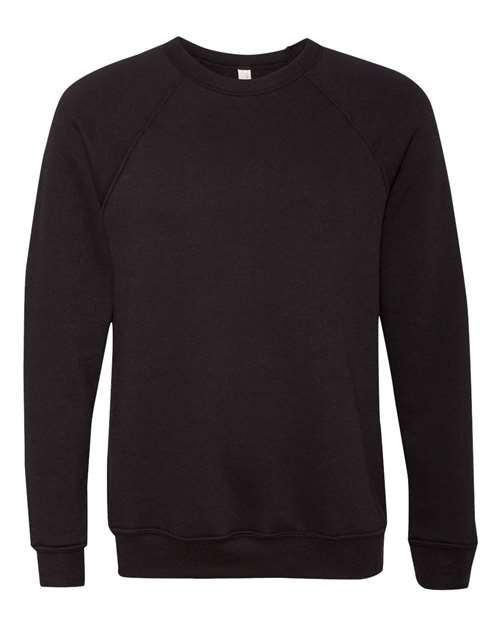 BELLA + CANVAS Unisex Sponge Fleece Raglan Crewneck Sweatshirt 3901