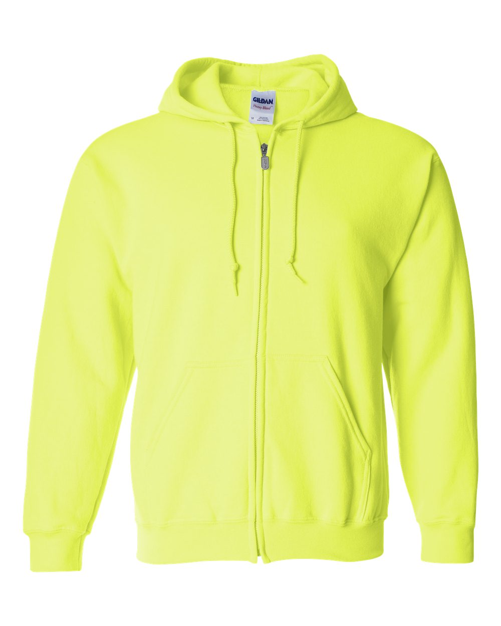 Gildan 18600 - Unisex Heavy Blend™ Full-Zip Hooded Sweatshirt - Safety Green