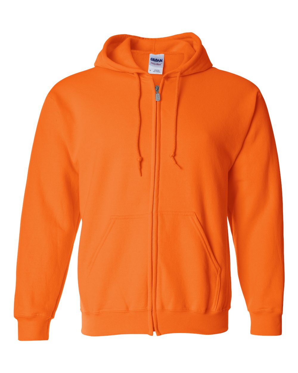 Gildan 18600 - Unisex Heavy Blend™ Full-Zip Hooded Sweatshirt - Safety Orange