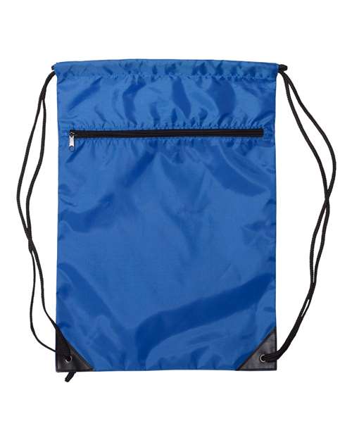 Liberty Bags Zippered Drawstring Backpack 8888