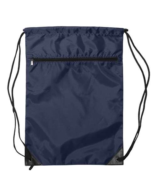 Liberty Bags Zippered Drawstring Backpack 8888