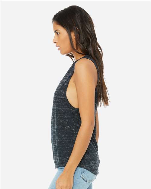 BELLA + CANVAS Women's Flowy Scoop Muscle Tank 8803