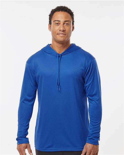 Badger Unisex B-Core Hooded Long Sleeve T-Shirt 4105