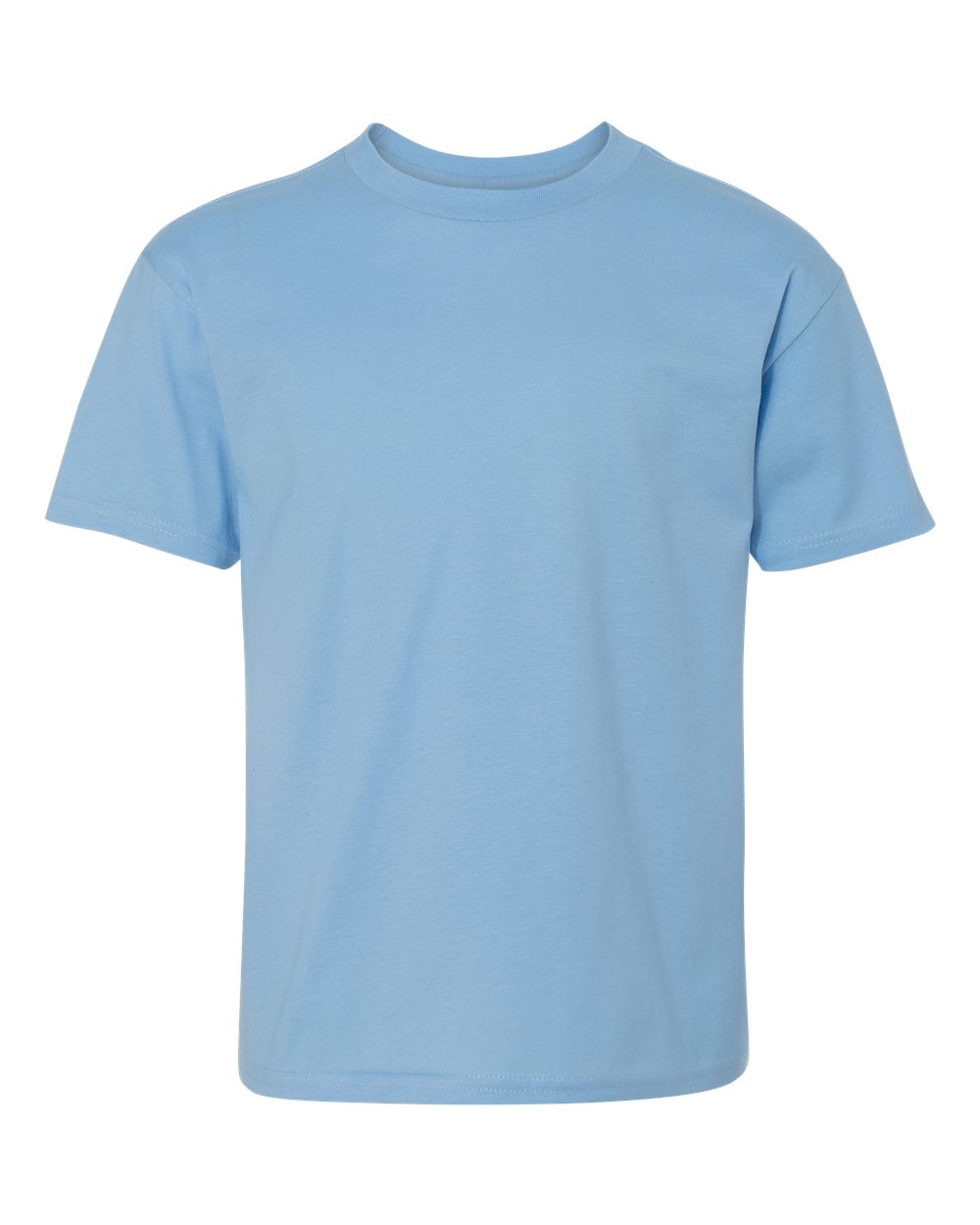 Hanes 498Y - Youth Perfect-T T-Shirt - Light Blue