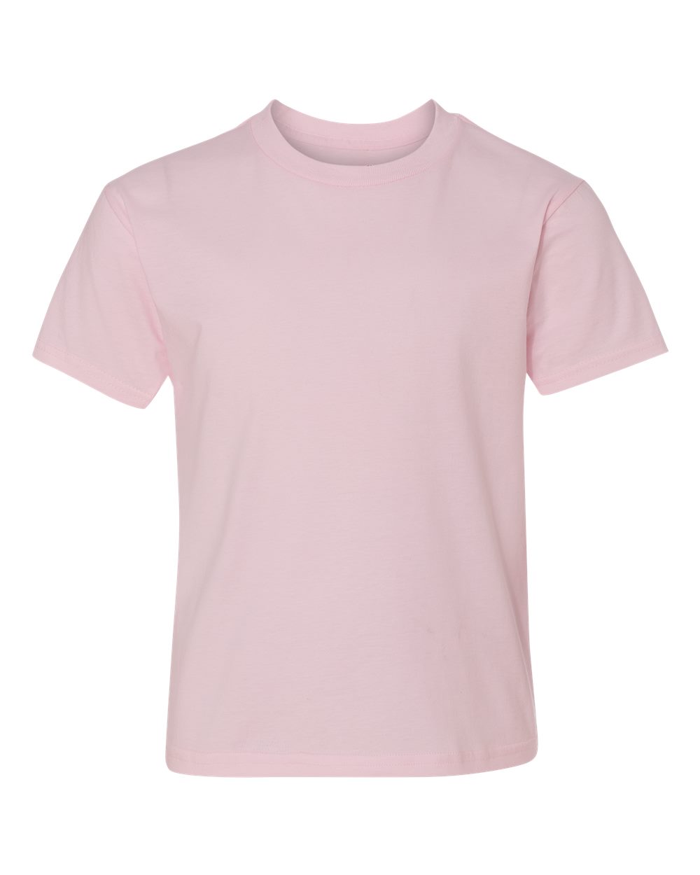Hanes 498Y - Youth Perfect-T T-Shirt - Pale Pink