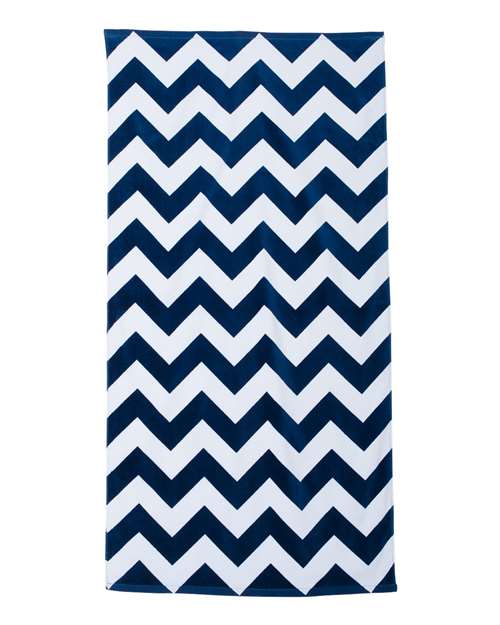 Carmel Towel Company Chevron Velour Beach Towel C3060X