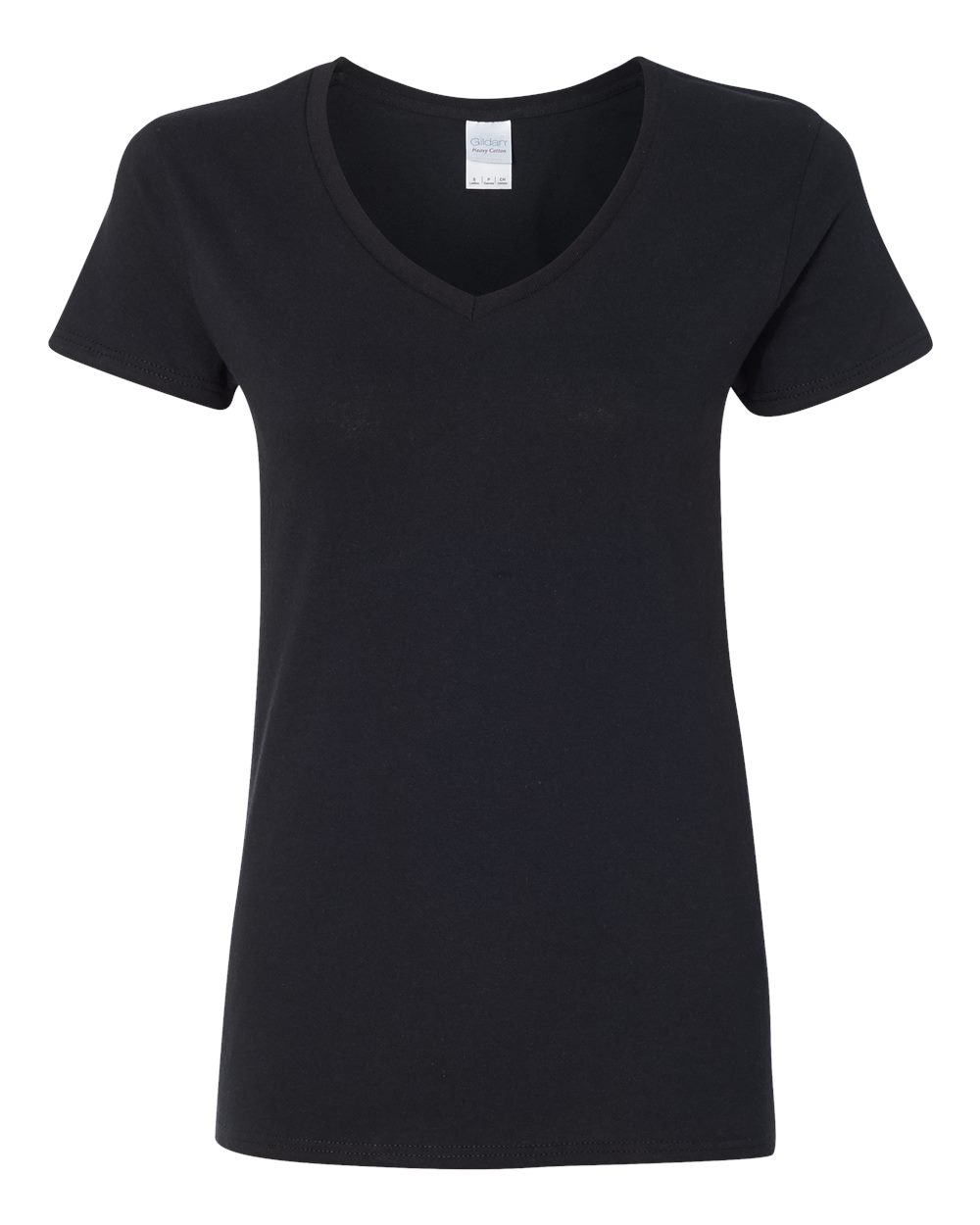 Gildan 5V00L - Women's Heavy Cotton™ V-Neck T-Shirt - Black