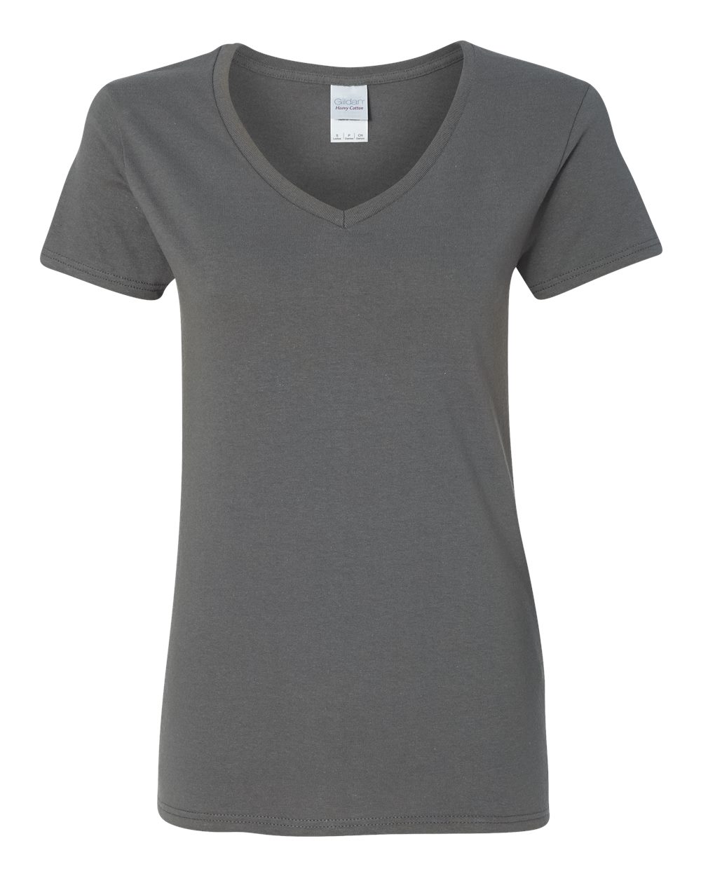 Gildan 5V00L - Women's Heavy Cotton™ V-Neck T-Shirt - Charcoal