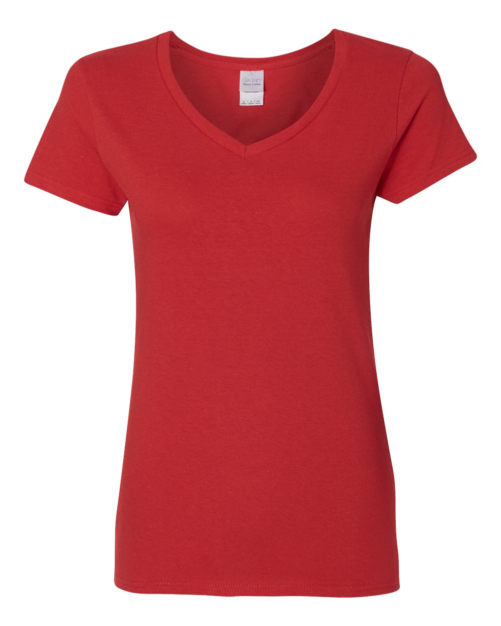 Gildan 5V00L - Women's Heavy Cotton™ V-Neck T-Shirt - Red