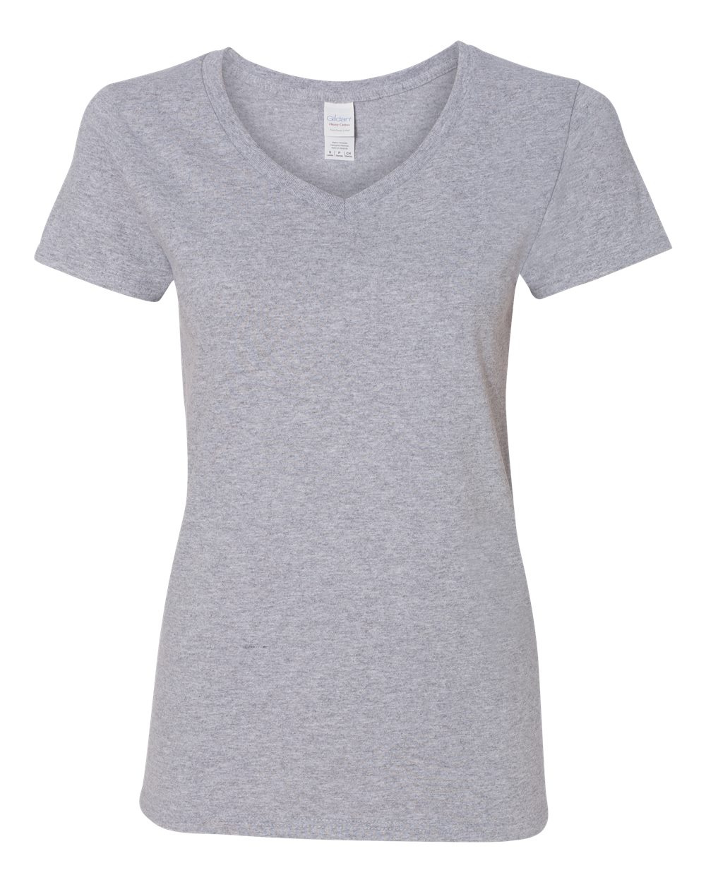 Gildan 5V00L - Women's Heavy Cotton™ V-Neck T-Shirt - Sport Grey