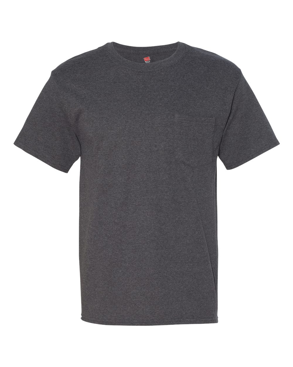 Hanes 5190 - Unisex Beefy-T® Pocket T-Shirt - Charcoal Heather