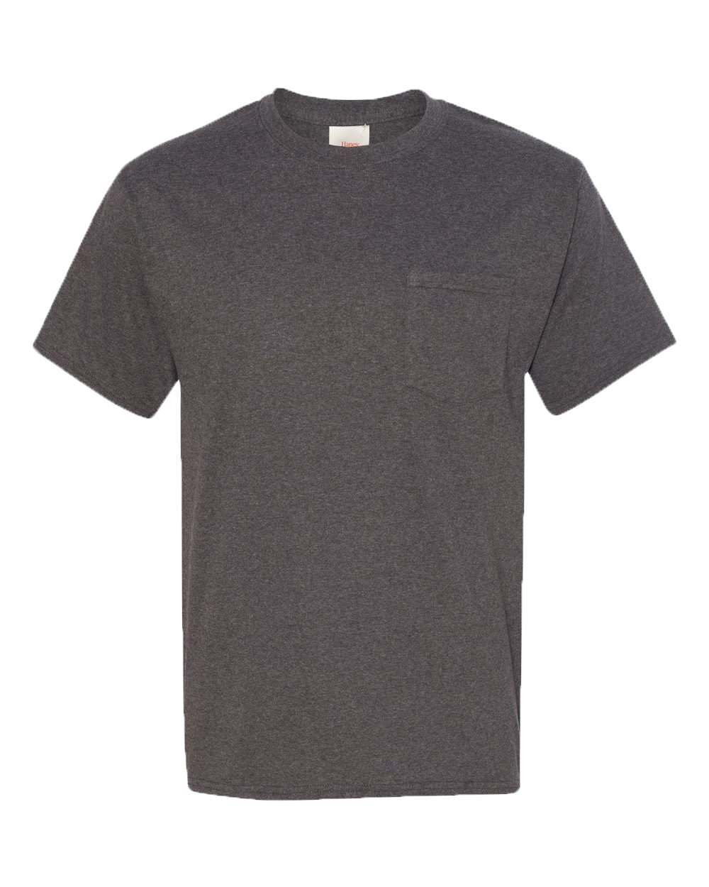 Hanes 5590 - Unisex Authentic Pocket T-Shirt - Charcoal Heather