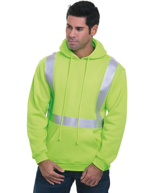 Bayside Unisex USA-Made Hi-Visibility Hooded Sweatshirt 3796