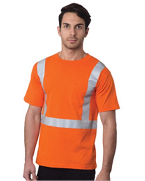 Bayside Unisex USA-Made High Visibility Pocket T-Shirt 3771