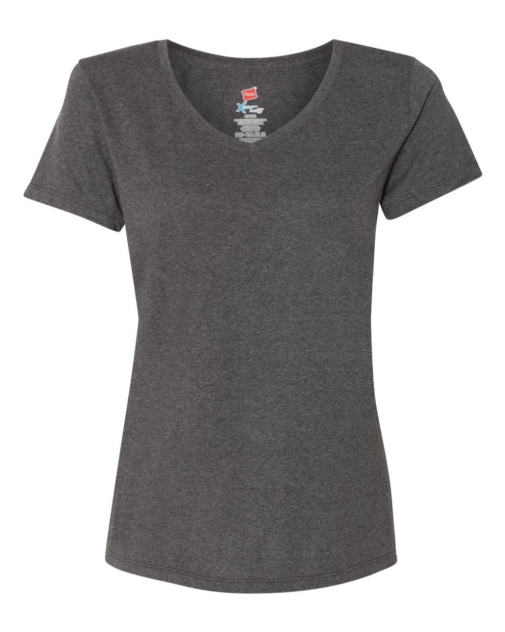 Hanes 42VT - Women's Perfect-T Triblend V-Neck T-Shirt - Slate Triblend