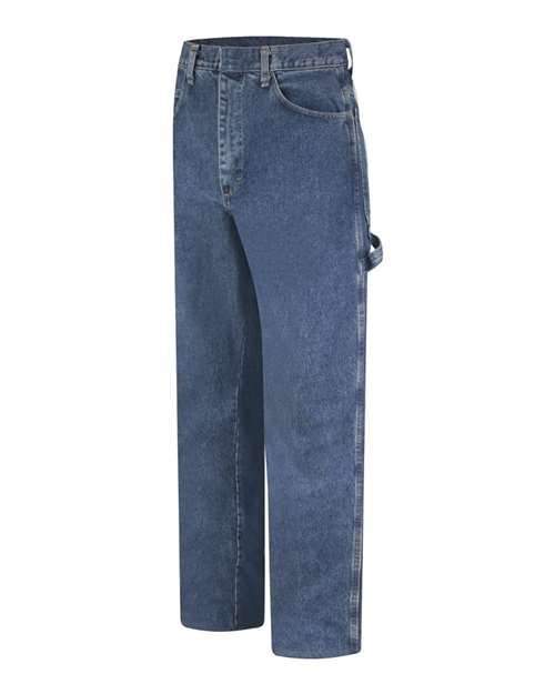 Bulwark Men's Flame Resistant Pre-Washed Denim Dungaree PEJ8