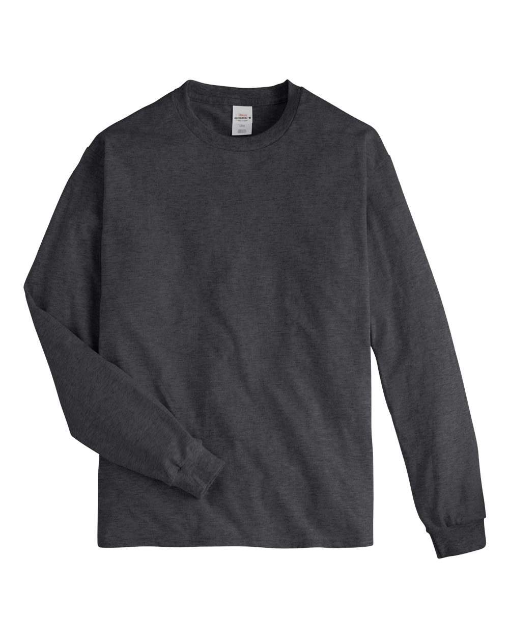 Hanes 5586 - Unisex Authentic Long Sleeve T-Shirt - Charcoal Heather