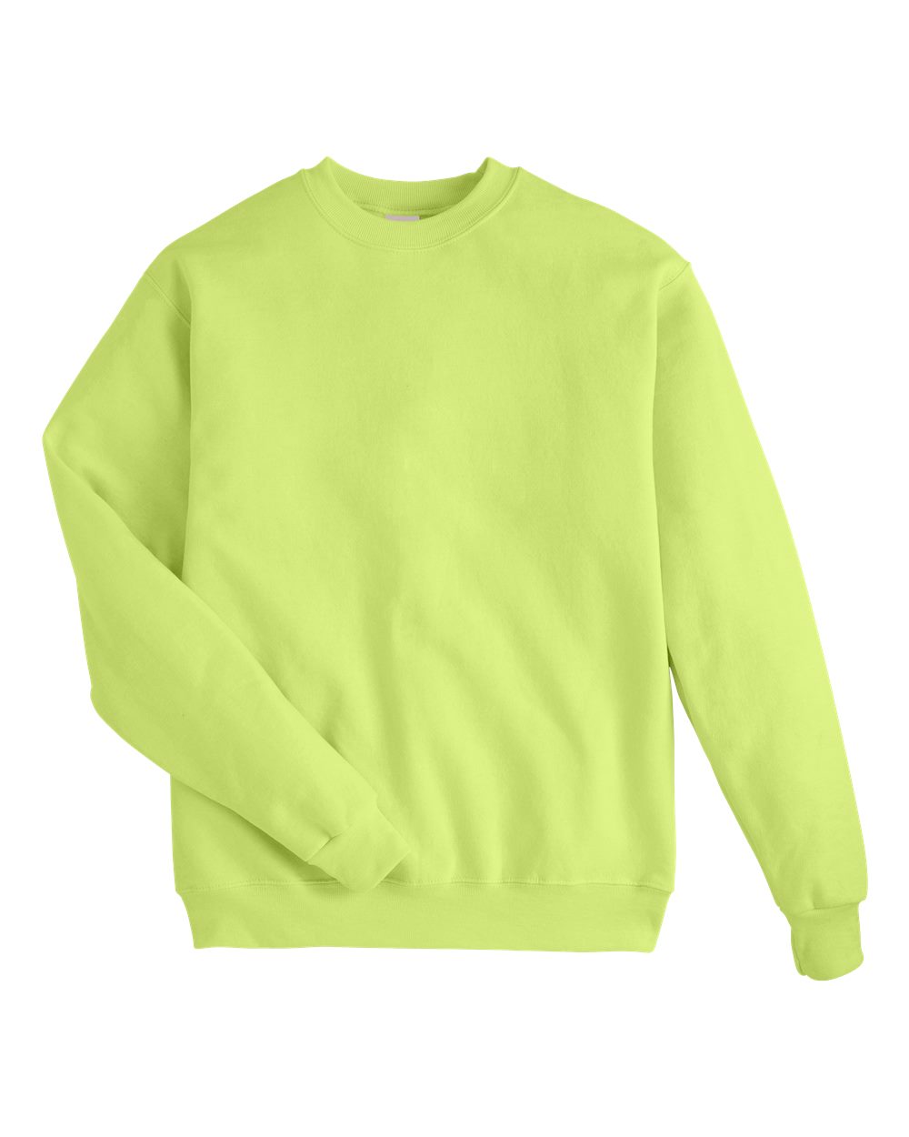 Hanes P160 - Unisex EcoSmart® Crewneck Sweatshirt - Safety Green