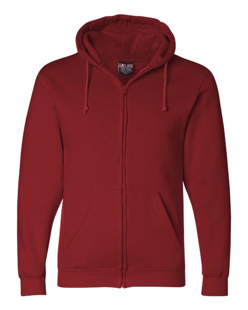 Bayside Unisex USA-Made Full-Zip Hooded Sweatshirt 900