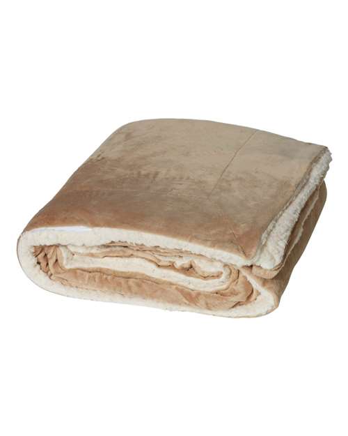 Alpine Fleece Oversized Mink Sherpa Blanket 8726