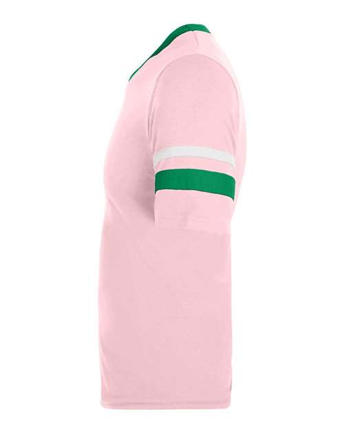 Augusta Sportswear V-Neck Jersey with Striped Sleeves 360