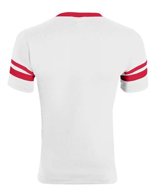 Augusta Sportswear V-Neck Jersey with Striped Sleeves 360