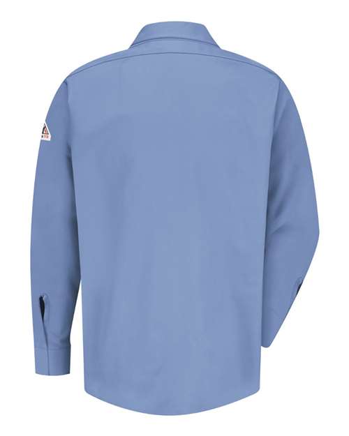 Bulwark Men's Tall Concealed-Gripper Pocketless Work Shirt SLS2T