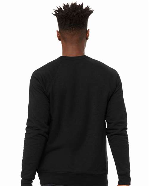 BELLA + CANVAS Unisex Sponge Fleece Raglan Crewneck Sweatshirt 3901
