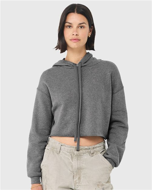 BELLA + CANVAS Women's Crop Hoodie Sweatshirt 7502