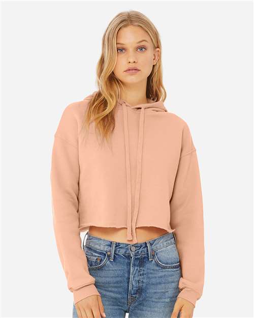 BELLA + CANVAS Women's Crop Hoodie Sweatshirt 7502