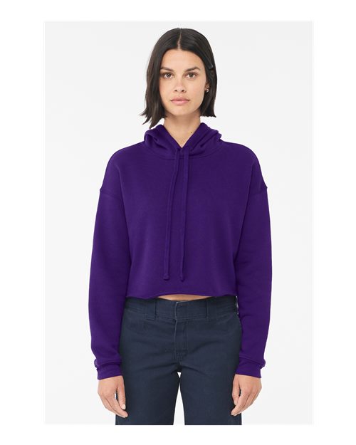 BELLA + CANVAS Women's Crop Hoodie Sweatshirt 7502