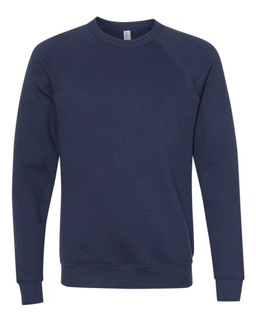 BELLA + CANVAS Unisex Sponge Fleece Raglan Crewneck Sweatshirt 3901