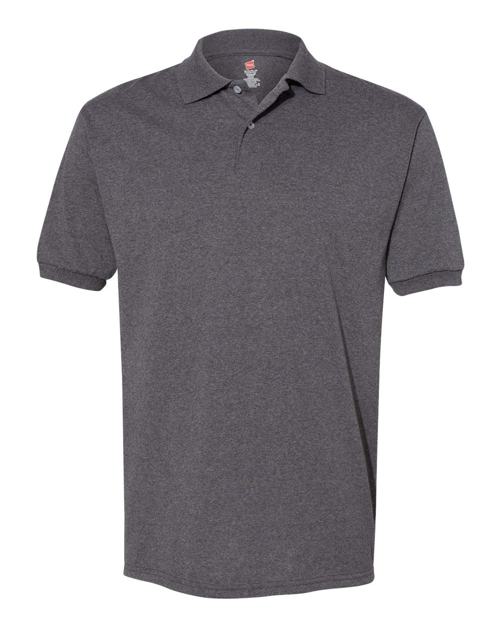 Hanes 054X - Unisex EcoSmart® Jersey Polo - Charcoal Heather