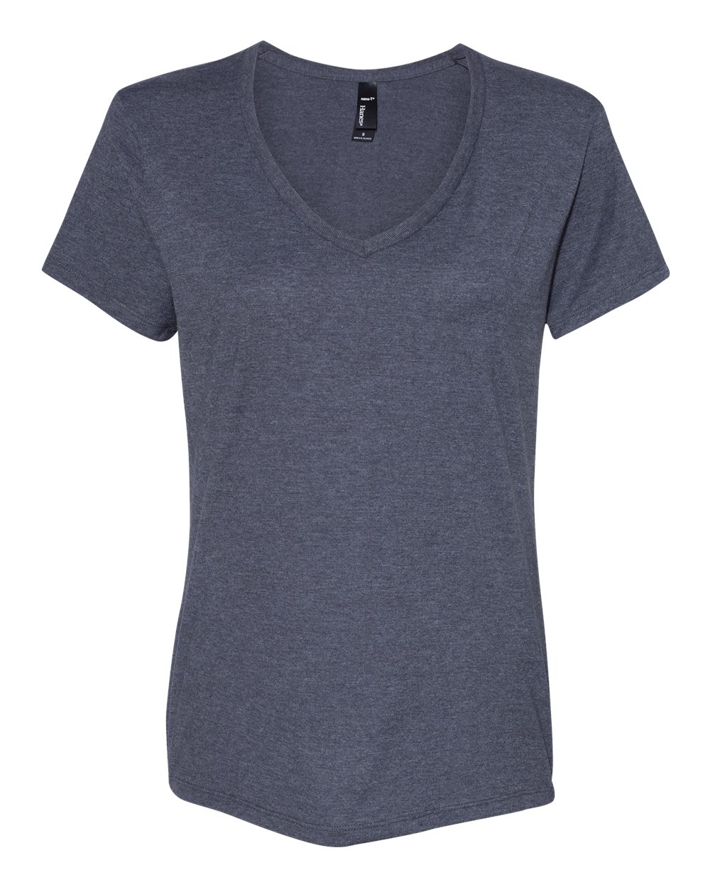 Hanes S04V - Women's Perfect-T V-Neck T-Shirt - Charcoal Heather