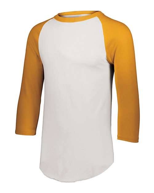 Augusta Sportswear Youth Three-Quarter Sleeve Baseball Jersey 4421