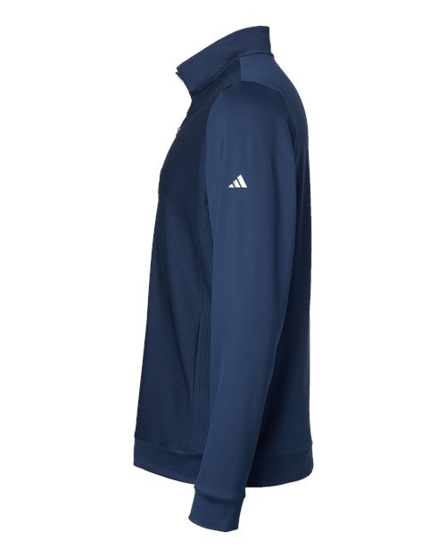 Adidas Men's Textured Quarter-Zip Pullover A295