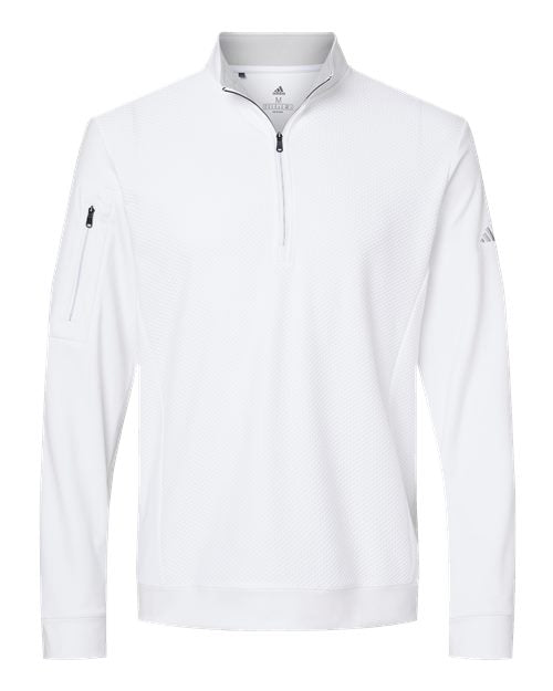 Adidas Men's Textured Quarter-Zip Pullover A295