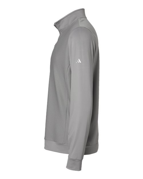 Adidas Men's Textured Quarter-Zip Pullover A295