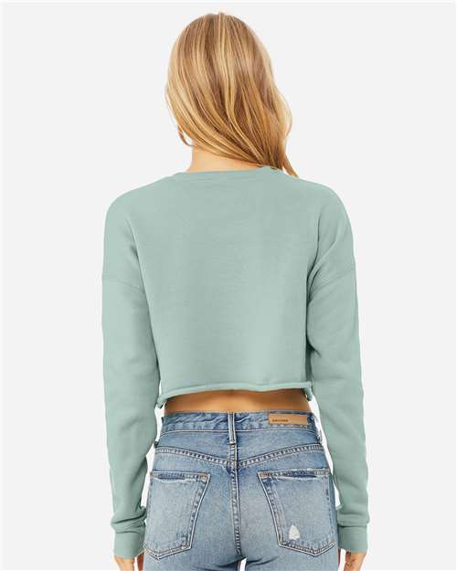 BELLA + CANVAS Women's Crop Crewneck Sweatshirt 7503